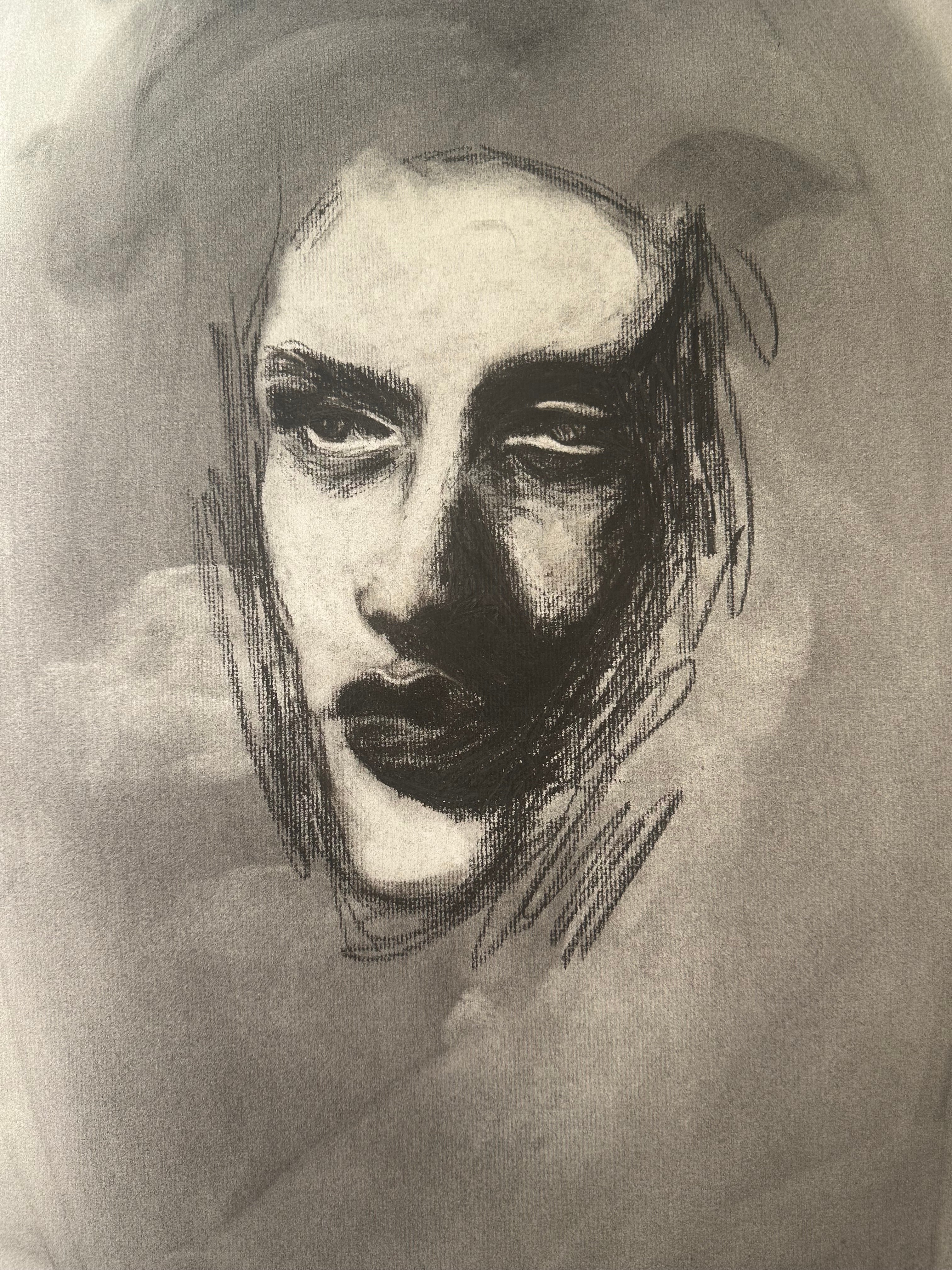 Original Charcoal Sketch Print